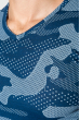 Модная мужская милитари принт 168F025-1 сине-сизый