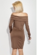 Платье с открытыми плечами 78PD4002 капучино