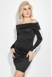Платье с открытыми плечами 78PD4002 черный