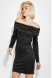 Платье с открытыми плечами 78PD4002 черный