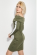 Платье с открытыми плечами 78PD4002 хаки