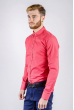 Рубашка мужская яркий цвет, принтованная 222F080 коралловый