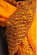 Шарф женский 120PELMR004 оранжево-черный