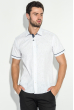 Рубашка мужская светлая с принтом 50P2239-2 белый