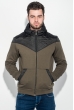 Толстовка мужская с капюшоном, стеганный верх 70PD5003 хаки