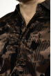 Рубашка с аббстрактным принтом  11P394 коричнево-черный