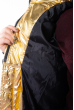 Куртка женская с золотым капюшоном 120PSKL837 черный