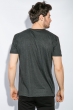Футболка мужская стильная 168F032 темно-серый