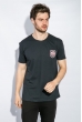 Футболка мужская стильная 168F032 чернильный