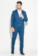Костюм мужской двойка 492F002 серо-синий