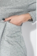 Джемпер женский с карманом 787K006 светло-серый меланж Джемпер женский с карманом 787K006 светло-серый меланж