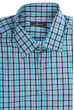 Рубашка мужская (батал) в клетку, повседневная 50PD21447-3 грифельно-голубой