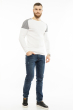 Стильный мужской свитер 617F50259 белый