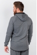 Кофта спортивная на змейке 291F011-1 серый Кофта спортивная на змейке 291F011-1 серый