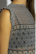 Летняя блузка приталенного покроя 118P321 бежево-лиловый