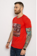 Мужская хлопковая футболка 627F013 красный