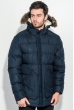Куртка мужская зимняя, удлиненная 57P002 синий