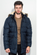 Куртка мужская зимняя, удлиненная 57P002 синий