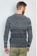 Свитер мужской повседневный 377F001 черно-серый