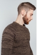 Свитер мужской повседневный 377F001 коричневый