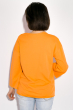 Свитшот женский с надписями, свободного покроя  32P036 оранжевый