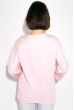 Свитшот женский с надписями, свободного покроя  32P036 светло-розовый