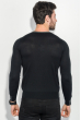Пуловер мужской стильный вырез 50PD322 черный