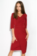 Платье (полубатал) на запах 136P685 бордовый