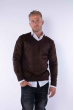 Пуловер 645F001 коричневый