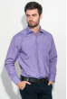 Рубашка мужская в мелкую клетку, с крупным карманом 50PD0029 фиолетовый