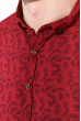 Рубашка мужская, принтованная  511F005-2 марсала