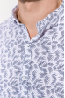 Рубашка мужская, принтованная  511F005-2 белый