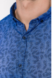 Рубашка мужская, принтованная  511F005-2 джинс
