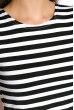 Костюм женский (юбка, блузка) 110P667-1 красный , полоска