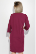 Платье женское (батал) с контрастной полосой 74PD315 фуксия-беж