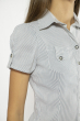 Рубашка женская 118P365-1 бело-серый