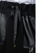 Юбка женская длинная, со вставками из экокожи 68PD543 черный