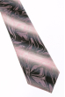Галстук мужской принт «Волны»  50PA0015 серо-розовый