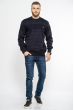Стильный мужской свитер  85F045 чернильный