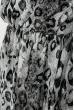 Платье женское с резинкой на поясе, анималистичный принт 68PD041 серебро-черный