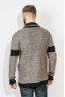 Свитер мужской теплый 802K006 серо-черный