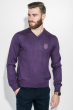 Пуловер мужской однотонный 50PD456 фиолетовый