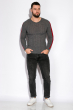 Пуловер 521F002 темно-серый