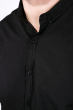 Рубашка мужская, однотонная 511F010 черный