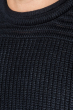 Свитер мужской крупная двухцветная нить 498F012 сине-серый