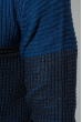 Свитер мужской крупная двухцветная нить 498F012 сине-чернильный