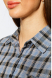 Рубашка женская удлиненная 953K004 сине-черный