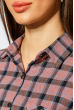 Рубашка женская удлиненная 953K004 кораллово-черный