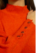 Стильный женский свитер  616F5190 оранжевый