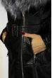 Куртка женская с меховым воротником 170P9031 черный